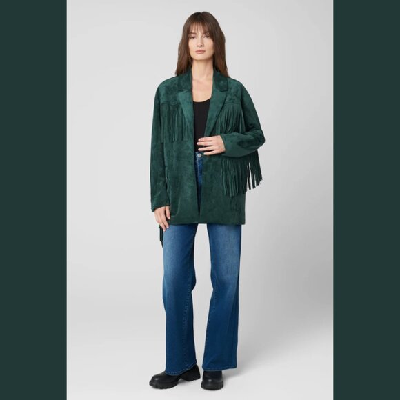 Blank NYC Faux Suede Fringe Deep Dive Coat - Picture 2 of 4